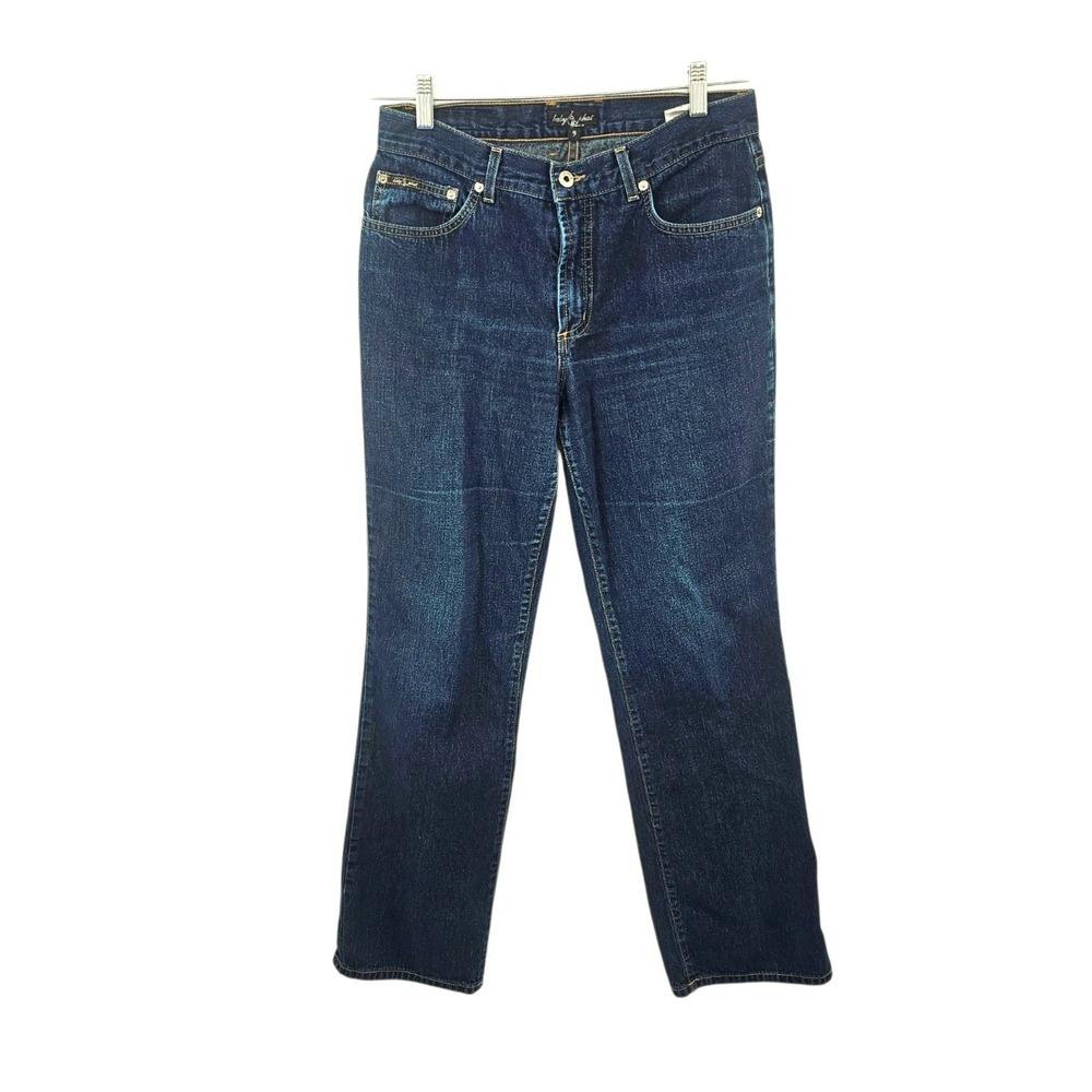 Vintage Baby Phat‎ Y2K Dark Wash Denim Jeans Size 9 Junior USA - Picture 2 of 10